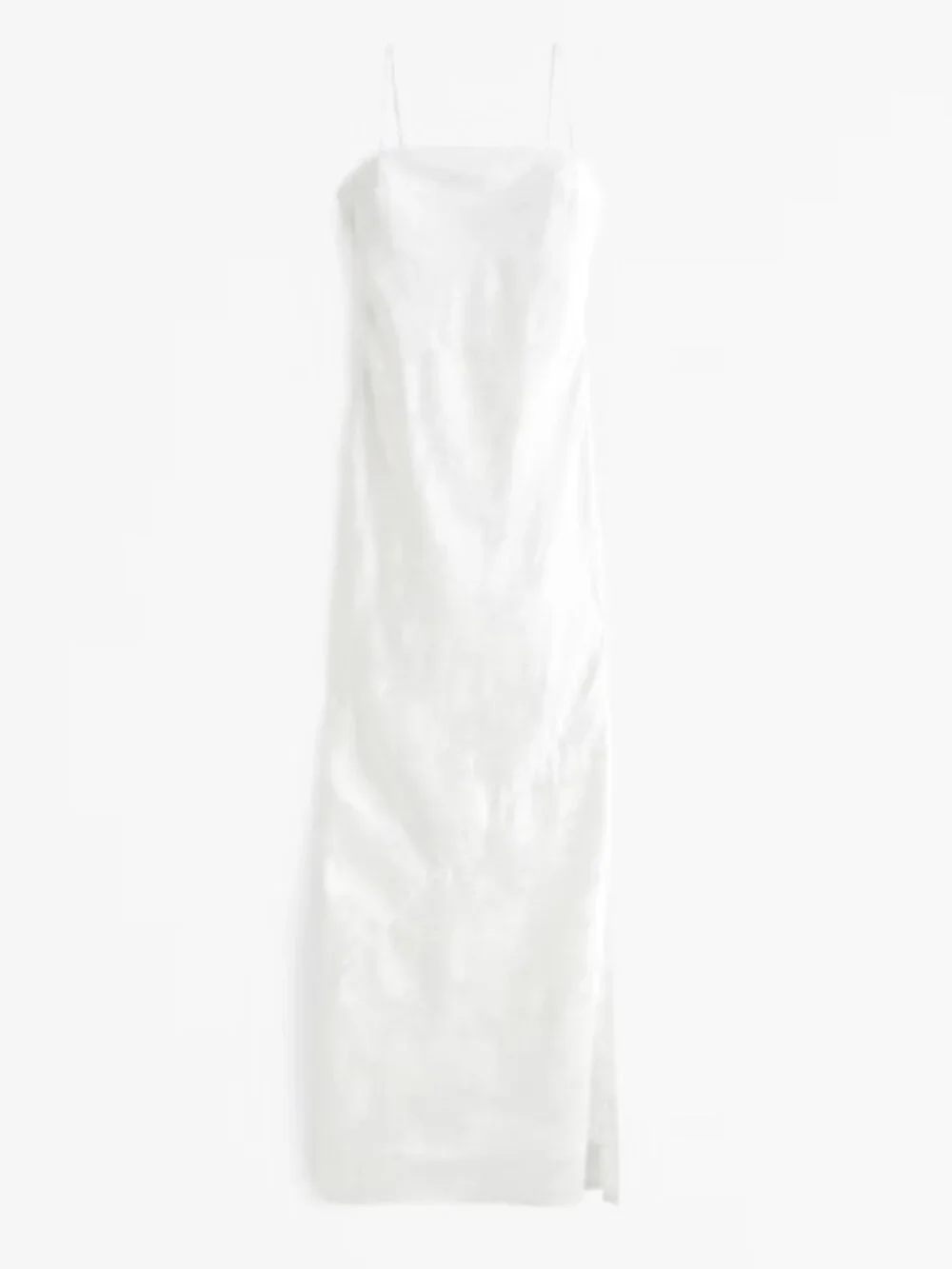 The A&F Julia Slip Satin Jacquard Maxi Dress (Medium Petite)